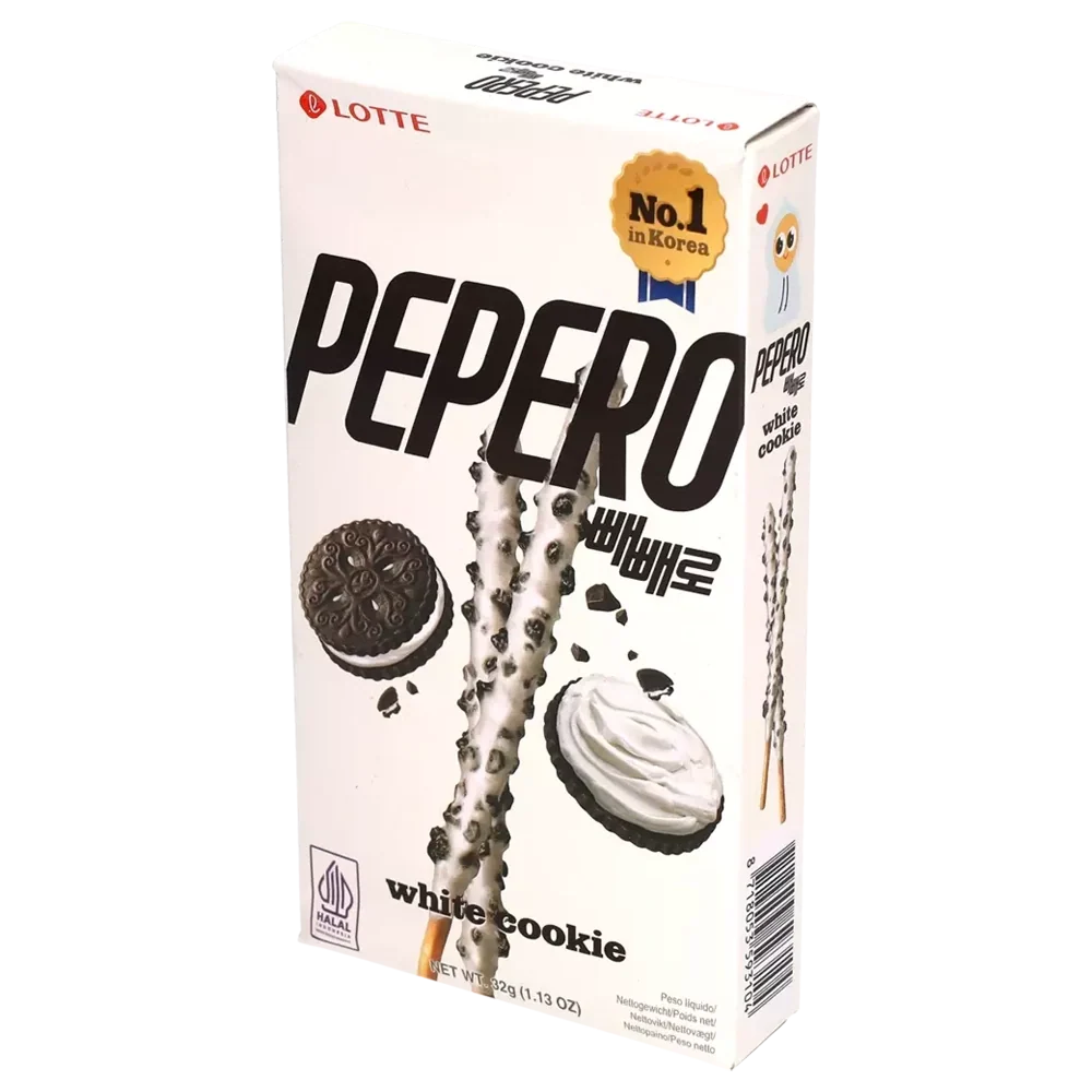 Pepero White Cookie Flavor Sticks 32g