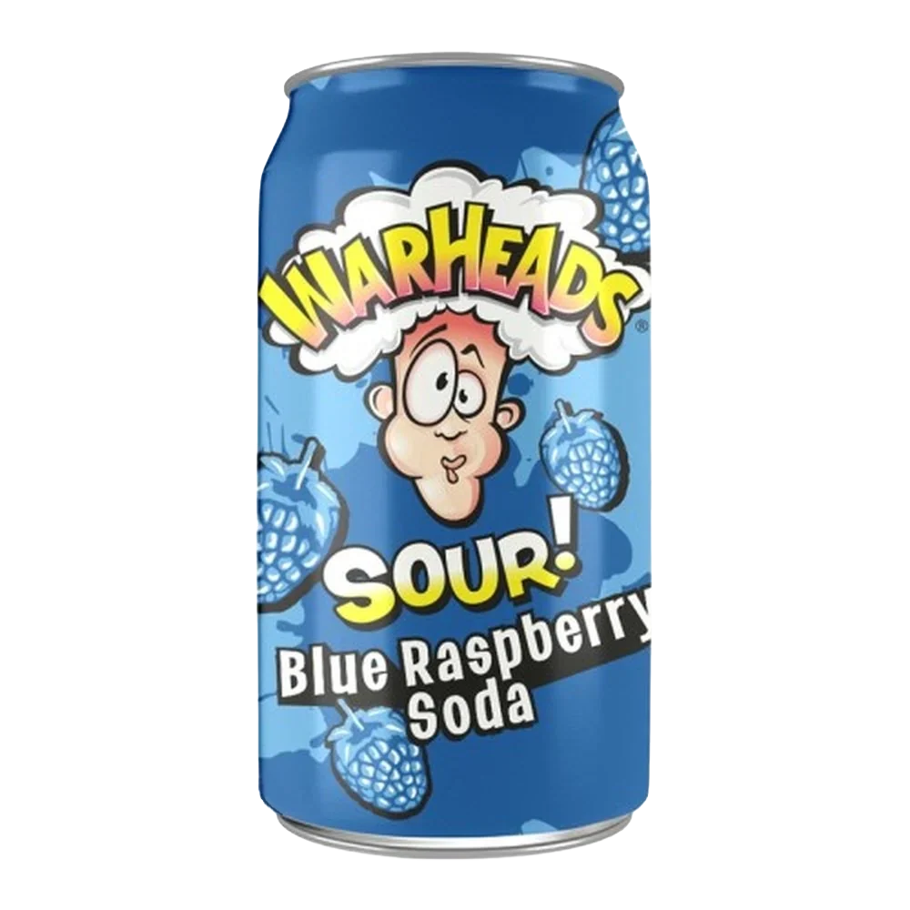 Warheads Blue Raspberry Soda 330ml