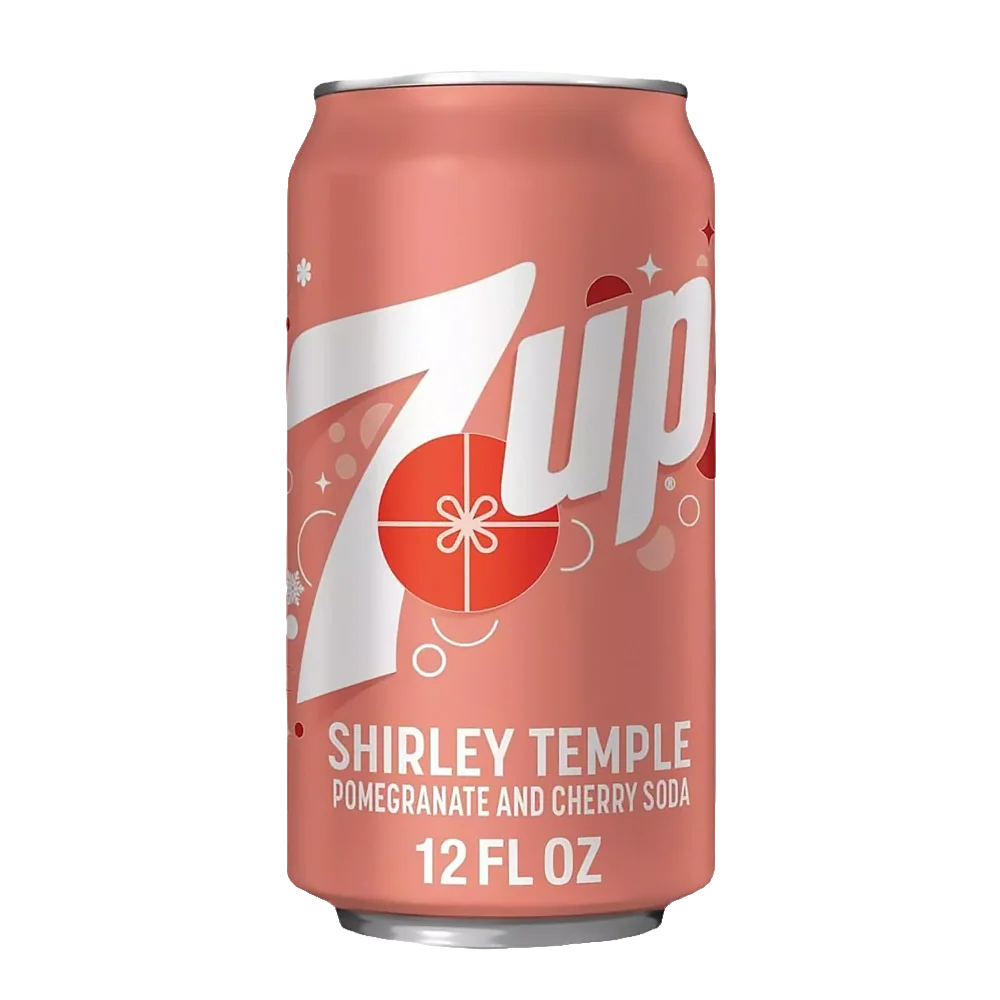 7-UP Shirley Temple Pomegranate and Cherry Soda 355ml