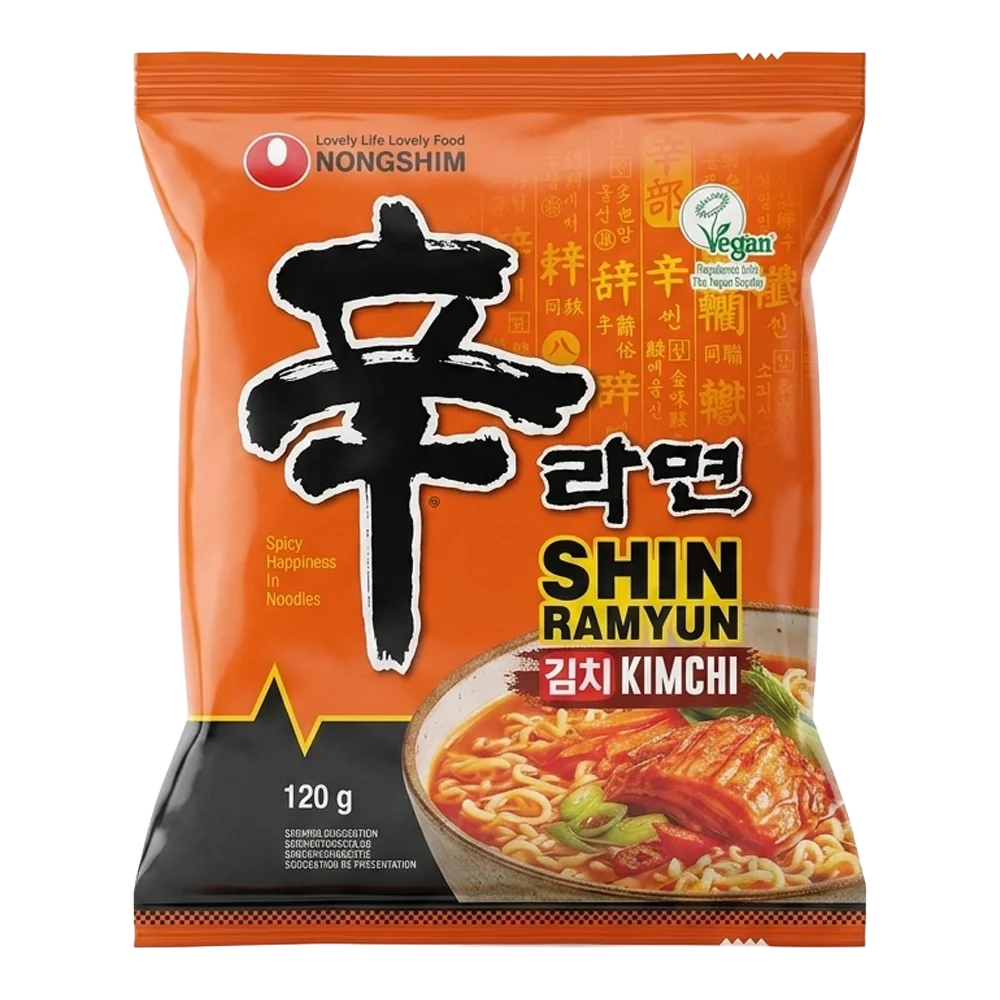 Nongshim Shin Kimchi Instant Noodles 120g