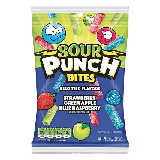 Sour Punch Bites Assorted 105g