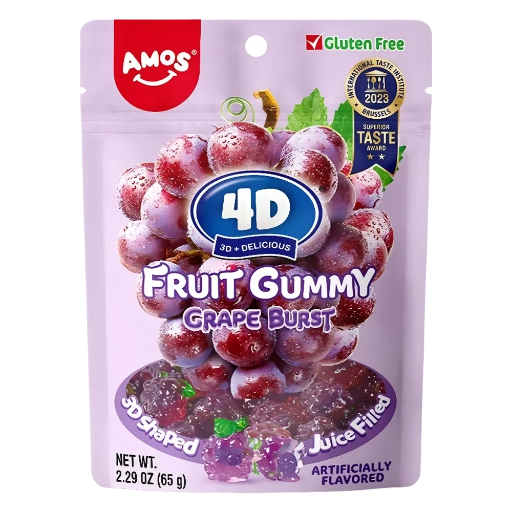 Amos 4D Grape Juice Burst 65g