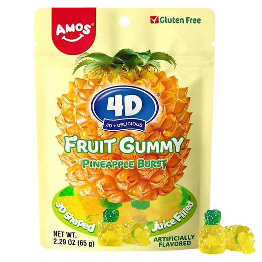 Amos 4D Pineapple Juice Burst 65g