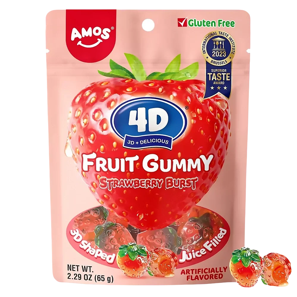 Amos 4D Strawberry Juice Burst 65g