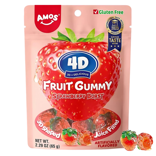 Amos 4D Strawberry Juice Burst 65g