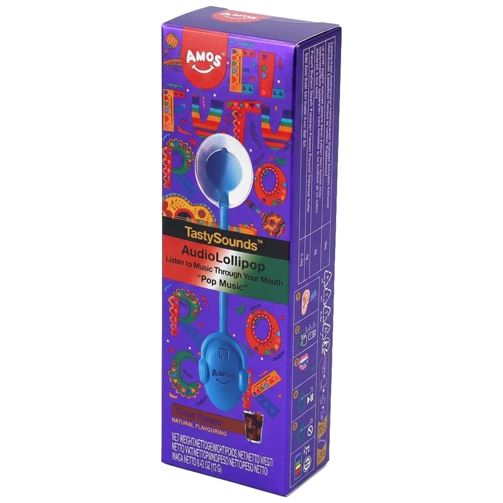 Amos TastySounds Lollipop Cola - El Futuro Music 12g
