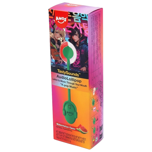 Amos TastySounds Lollipop Watermelon - K-Pop Music 12g
