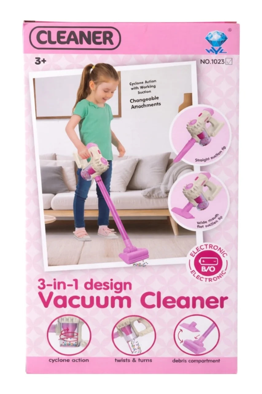 Aspirator vertical de jucărie 3-în-1 cu sunete