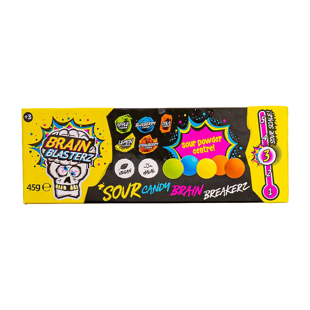 Brain Blasterz Sour Candy Brain Breakers Level 3 Sour 45g