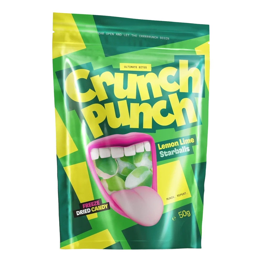 Crunch Punch Freeze Dried Lemon Lime Starballs 50g