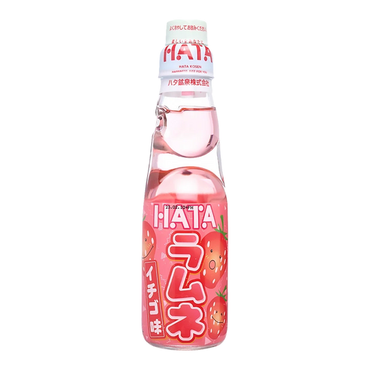 HATA KOSEN Ramune Strawberry Soda Pop 200ml