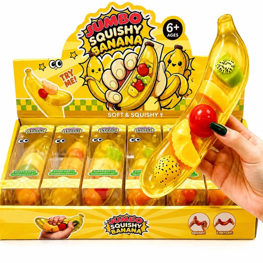 Squishy Banană cu Fructe