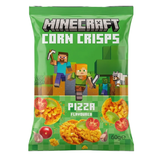 Minecraft Corn Crisps Pizza 60g