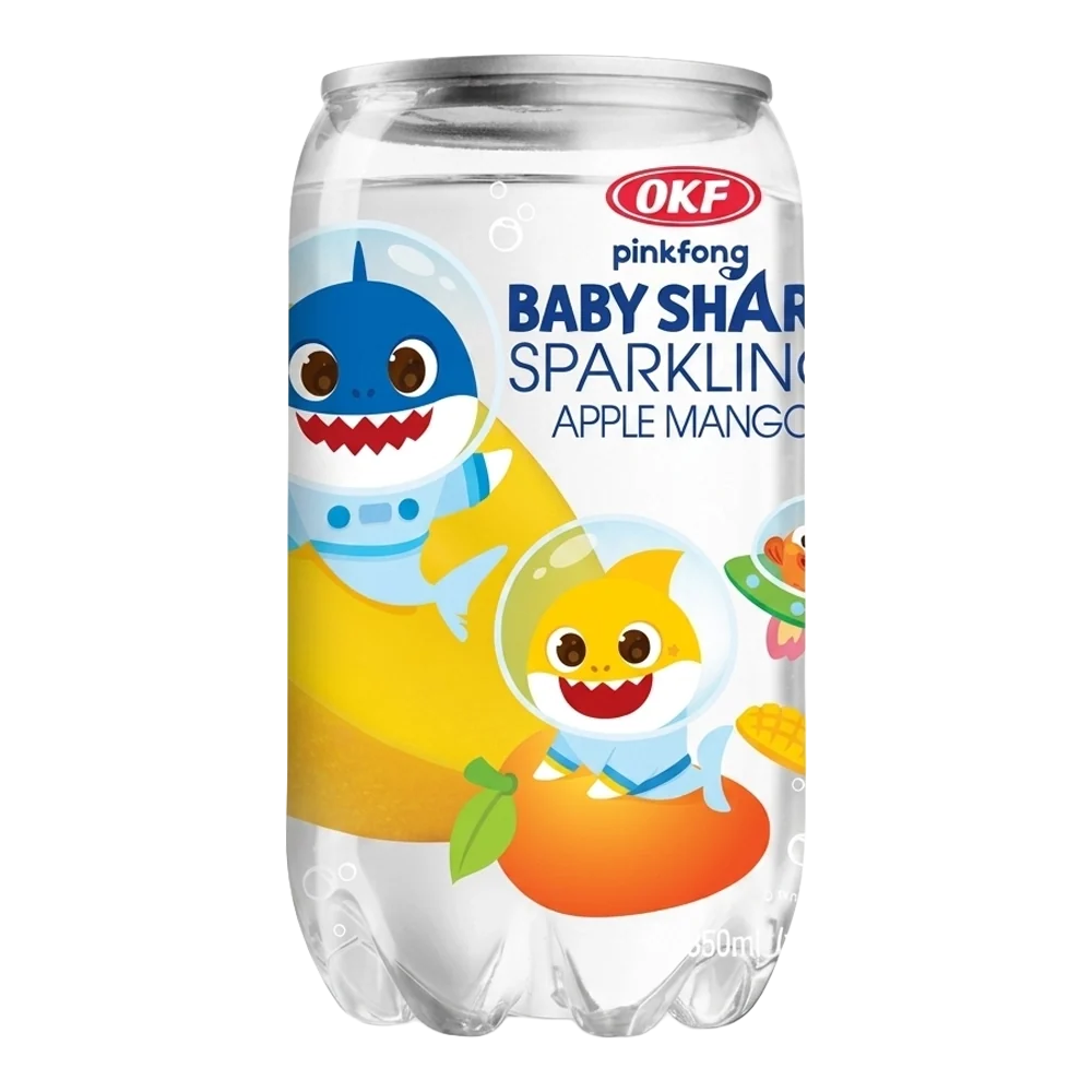 OKF Sparkling Baby Shark Apple Mango Drink 350ml KOR