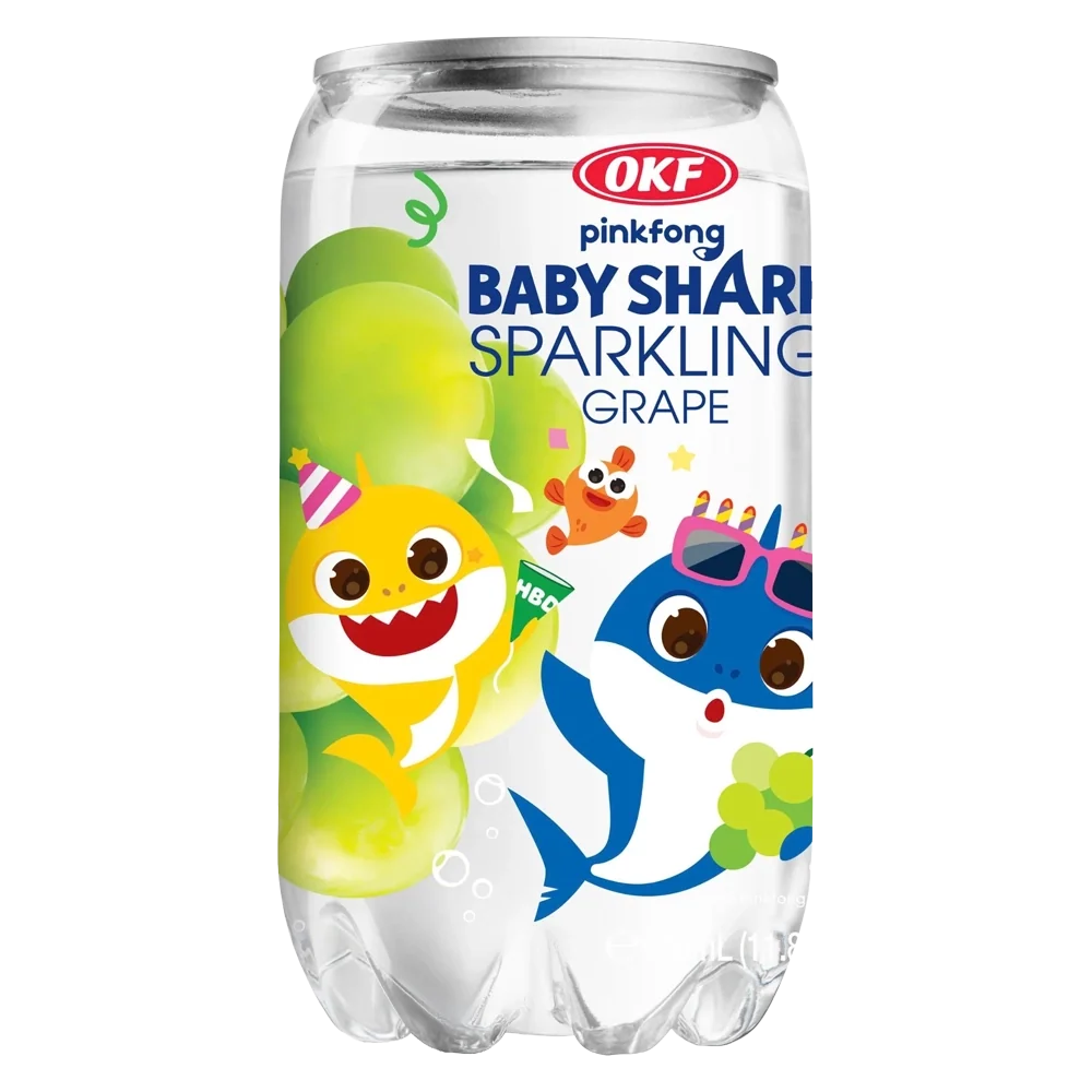 OKF Sparkling Baby Shark Grape Drink 350ml KOR