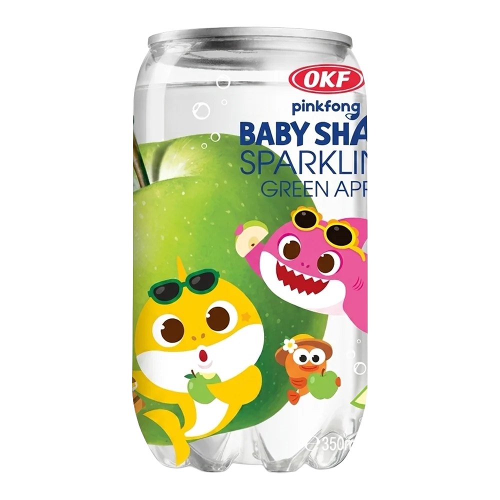 OKF Sparkling Baby Shark Green Apple Drink 350ml KOR