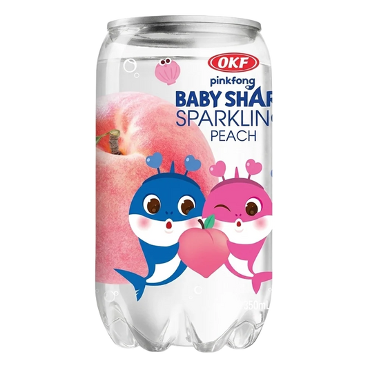 OKF Sparkling Baby Shark Peach Drink 350ml KOR