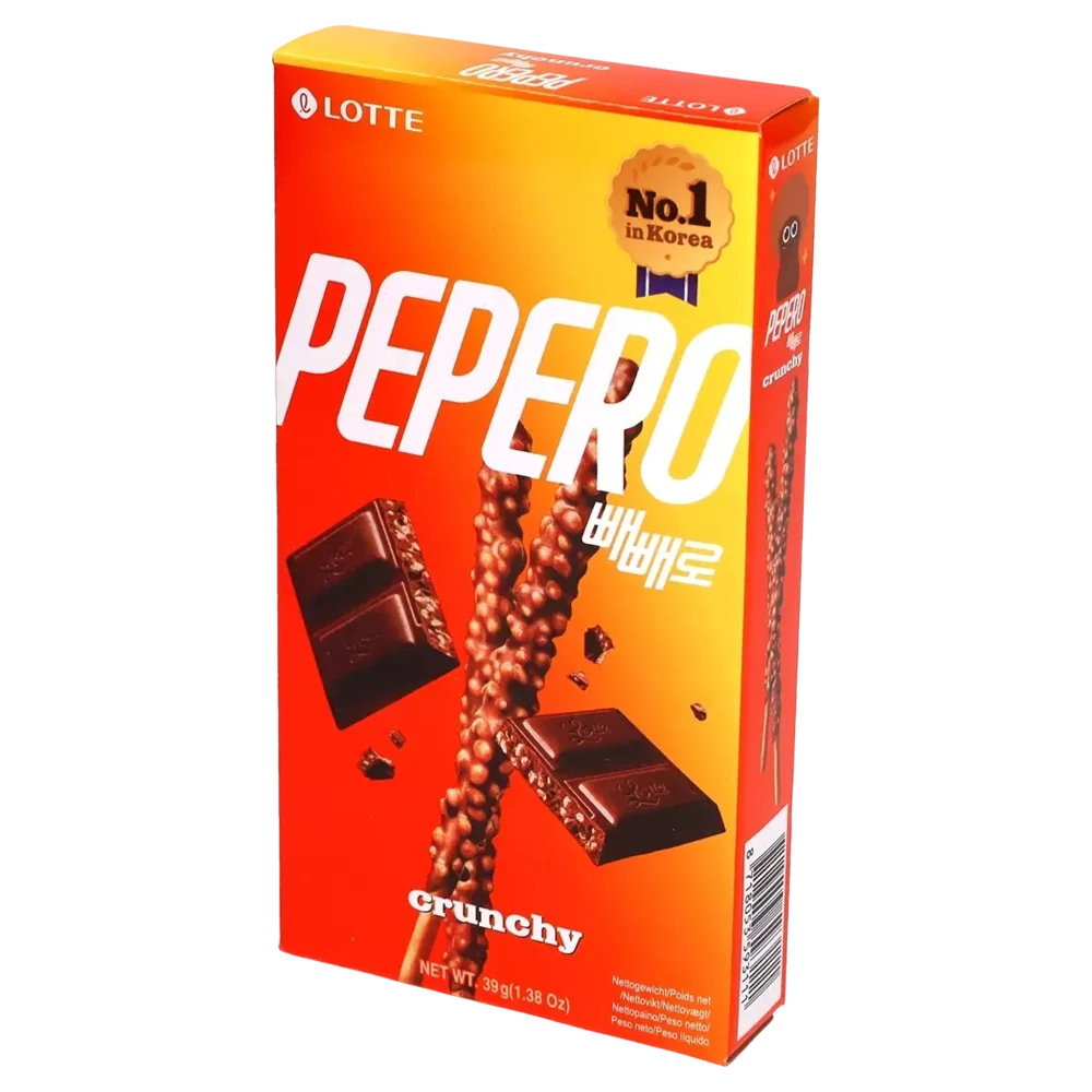 Pepero crunchy flavor sticks 39g