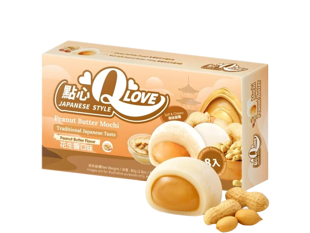 QLove Peanut Butter Mini Mochi 80g