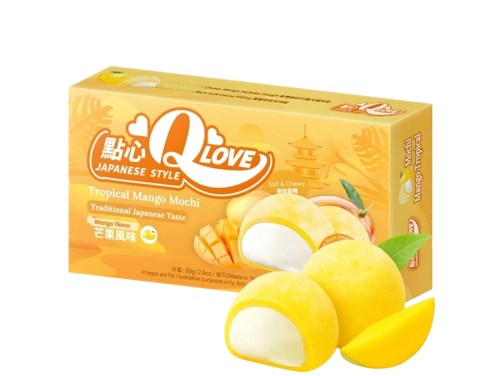 QLove Tropical Mango Mini Mochi 80g