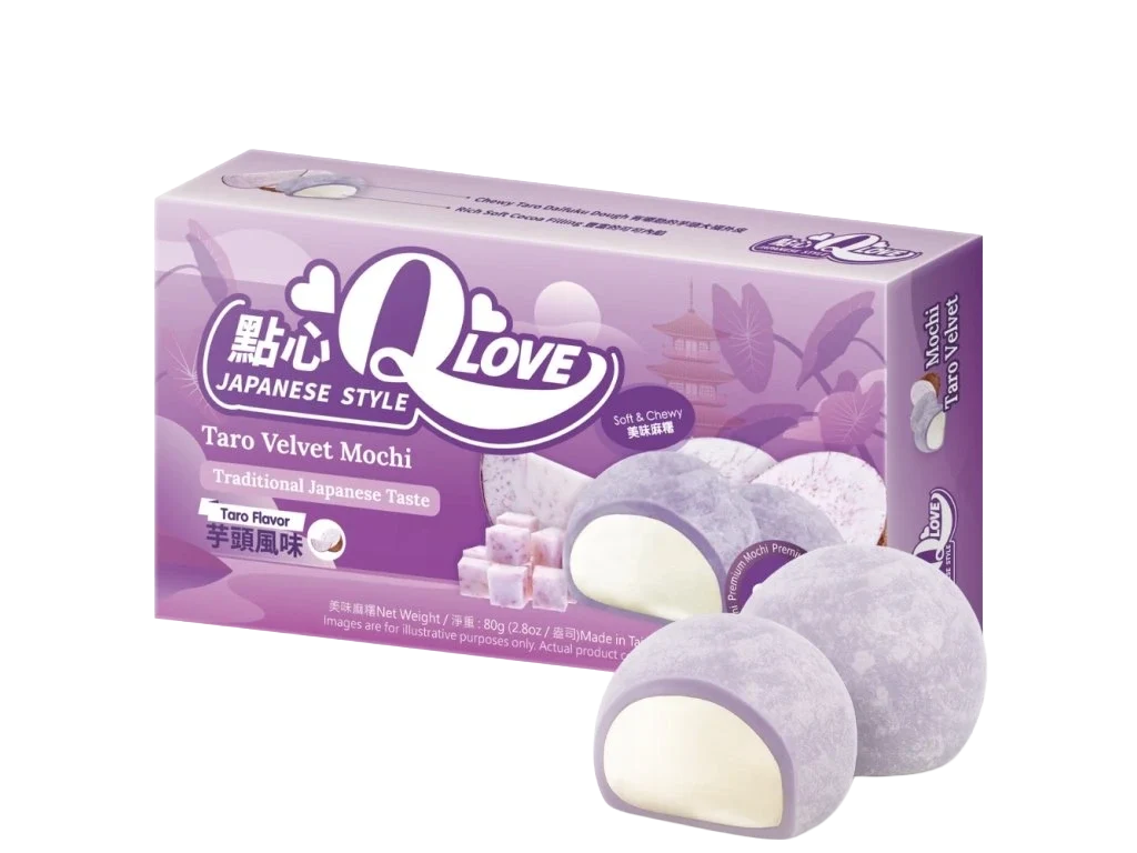 QLove Velvet Taro Mini Mochi 80g