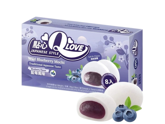 QLove Wild Blueberry Mini Mochi 80g